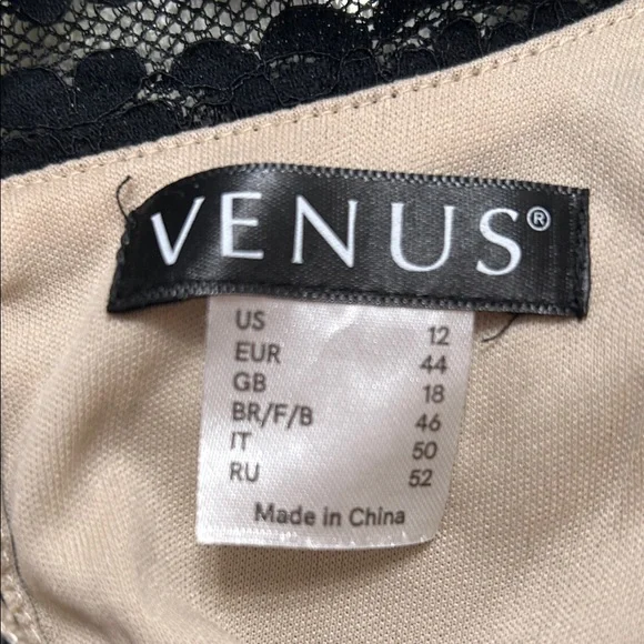 VENUS Black High Low Lace Dress - Picture 8 of 16